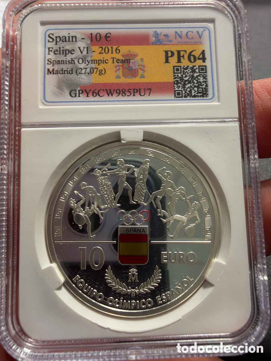 Monete FNMT: Moneda de10&euro; Espa&ntilde;a equipo ol&iacute;mpico espa&ntilde;ol