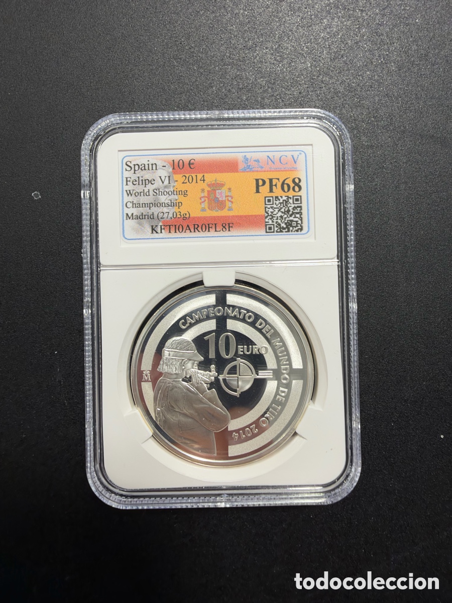 FNMT-M&uuml;nzen: Moneda de 10&euro; a&ntilde;o 2014 Campeonato del mundo de tiro