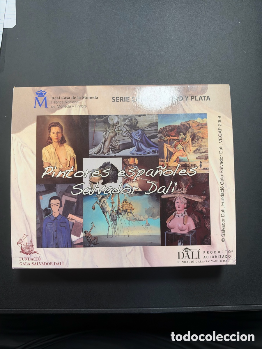 Monedas FNMT: Estuche de monedas de plata a&ntilde;o 2009 pintores espa&ntilde;oles Salvador Dal&iacute;