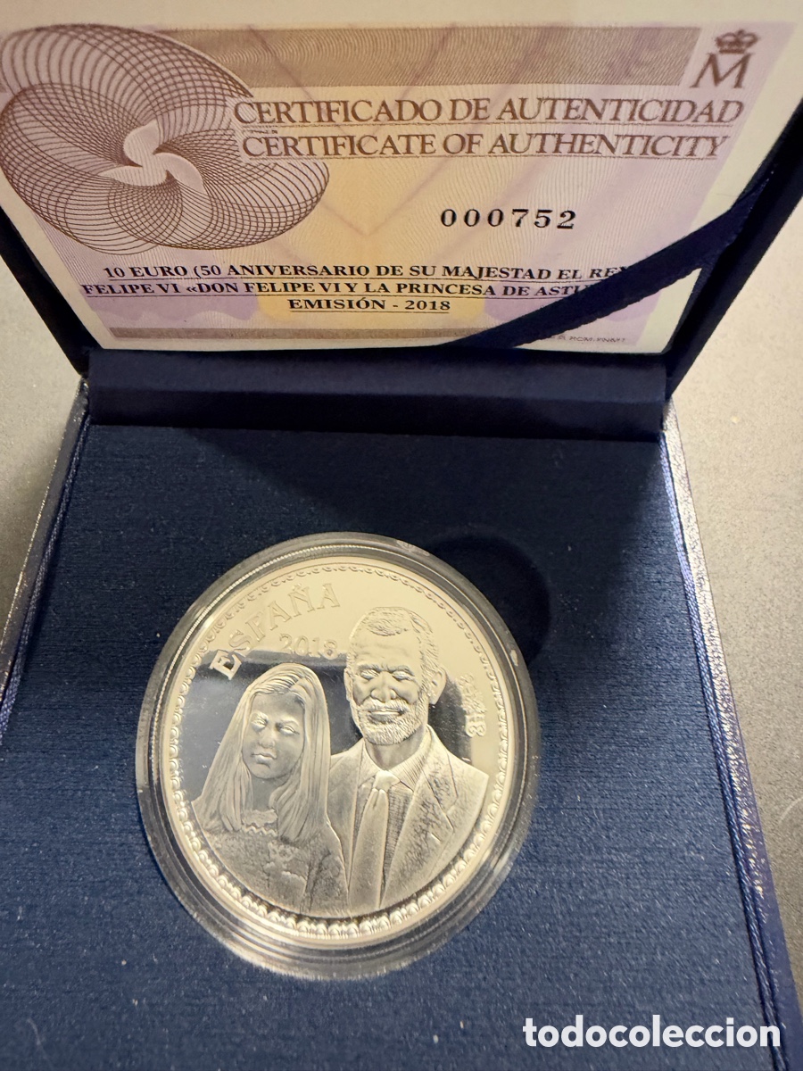 Monedas FNMT: Moneda 10&euro; Espa&ntilde;a 2018 princesa de Asturias