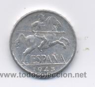 Monedas Franco: 10 CENTIMOS- 1945-SC - Foto 1