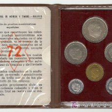 Monedas Franco: FABRICA NACIONAL DE MONEDA Y TIMBRE 1972 CARTERA OFICIAL SEIS VALORES. TIRADA SÓLO 30000 SERIES.. Lote 23451488