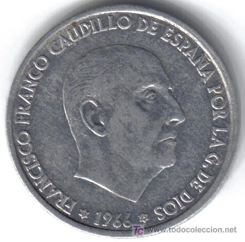 Monedas Franco: ESPA&Ntilde;A 50 CENTIMOS 1966 * 19-67 - Foto 1
