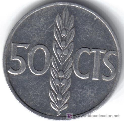 Monedas Franco: ESPA&Ntilde;A 50 CENTIMOS 1966 * 19-67 - Foto 2
