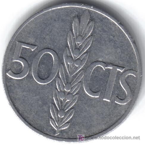 Monedas Franco: ESPA&Ntilde;A 50 CENTIMOS 1966 * 19-68 - Foto 2