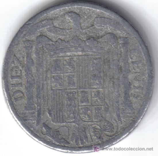 Monedas Franco: ESPA&Ntilde;A 10 CENTIMOS 1940 - Foto 2