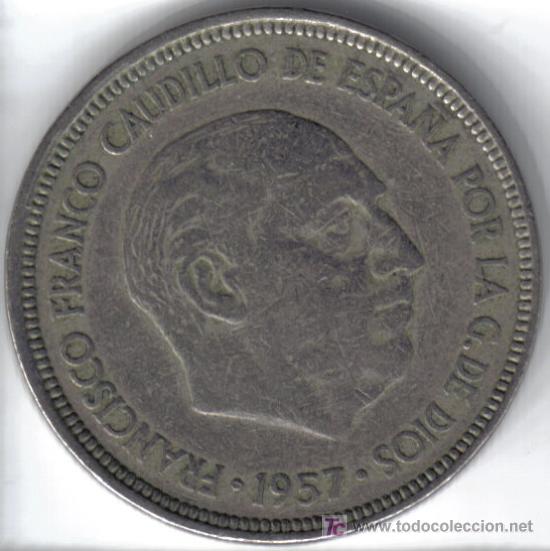 Monedas Franco: ESPA&Ntilde;A 5 PESETAS 1957 * 62 - Foto 1