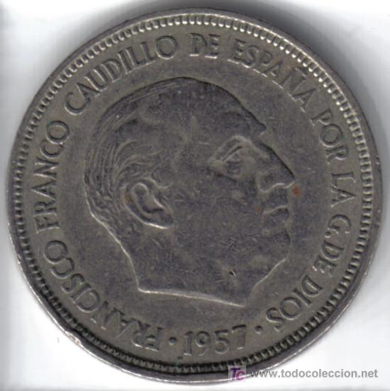 Monedas Franco: ESPA&Ntilde;A 5 PESETAS 1957 * 64 - Foto 1