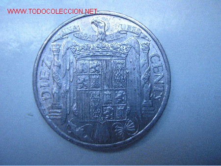 Monedas Franco: 10 CENTIMOS 1953 SIN CIRCULAR+ - Foto 2