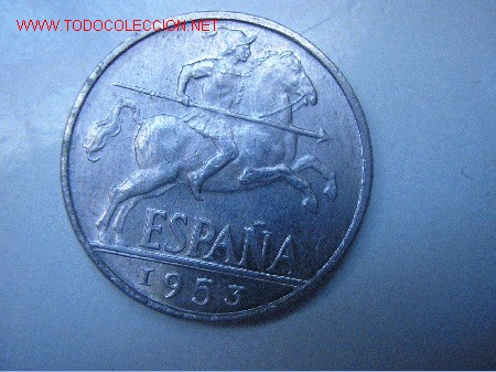Monedas Franco: 10 CENTIMOS 1953 SIN CIRCULAR+ - Foto 1