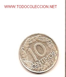 Monedas Franco: 10 c&eacute;ntimos. Espa&ntilde;a. 1959. - Foto 1