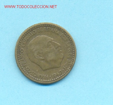Monedas Franco: 1 pts 1947 * 19 52 - Foto 1