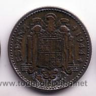 Monedas Franco: 1 peseta 1944 - Foto 2