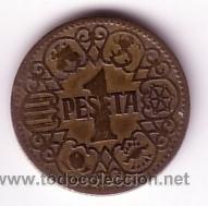 Monedas Franco: 1 peseta 1944 - Foto 1