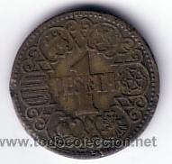 Monedas Franco: 1 peseta 1944 - Foto 1