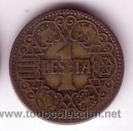 Monedas Franco: 1 peseta 1944 - Foto 1
