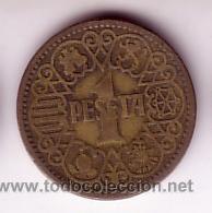 Monedas Franco: 1 peseta 1944 - Foto 1
