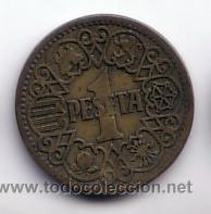 Monedas Franco: 1 peseta 1944 - Foto 1
