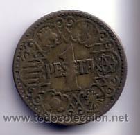 Monedas Franco: 1 peseta 1944 - Foto 1
