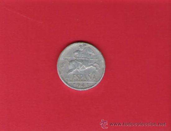 Monedas Franco: MONEDA DE 10 CENTIMOS DE 1945 - Foto 1