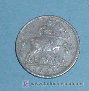 Monedas Franco: ESPA&Ntilde;A 5 CENTIMOS 1941 - Foto 1