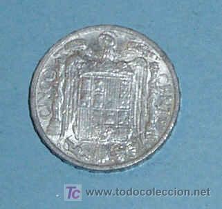 Monedas Franco: ESPA&Ntilde;A 5 CENTIMOS 1945 - Foto 2