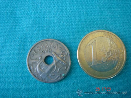 Monedas Franco: VISTA OTRA CARA Y COMPARATIVA DIMENSIONES - Foto 2