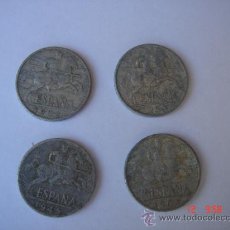 Monedas Franco: 4 MONEDAS DE 10 CÉNTIMOS DE FRANCO -PERRONAS-. Lote 27637373