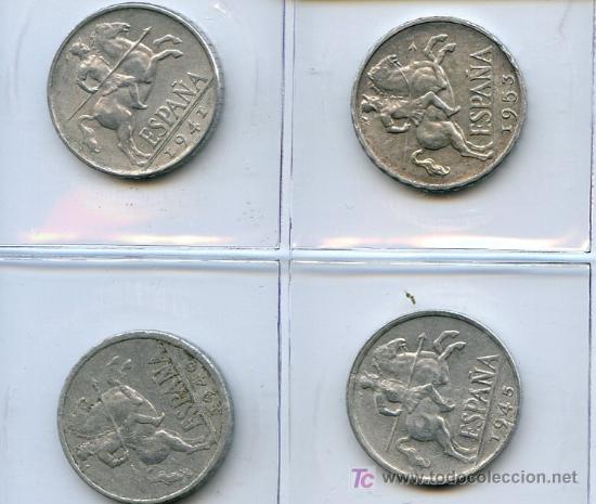 Monedas Franco: Lote de 4 monedas de 10 centimos diferentes. - Foto 1