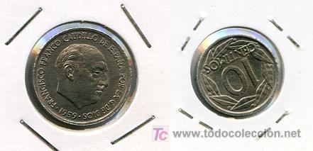Monedas Franco: Moneda de 10 centimos 1959 - Foto 1