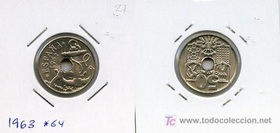 Monedas Franco: 50 centimos 1963 *64 - Foto 1
