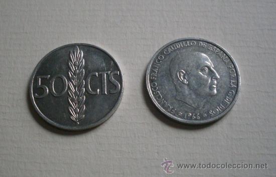 Monedas Franco: 2 MONEDAS 50 CENTIMOS - 1966 - MONEDA - Foto 2 - 21880222