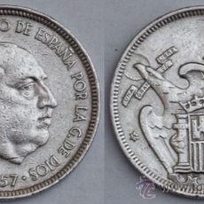 Monedas Franco: 5 PESETAS 1957 *19-75. Lote 24089034