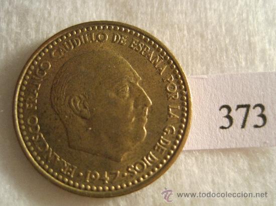 Monedas Franco: Espa&ntilde;a 1 peseta 1947-53 - Foto 1