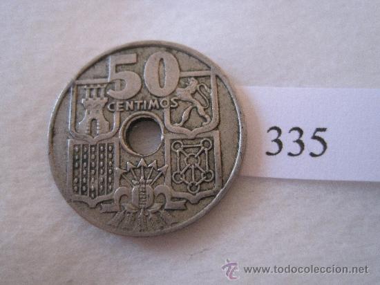 Monedas Franco: Espa&ntilde;a 50 centimos1949-51 BC - Foto 2