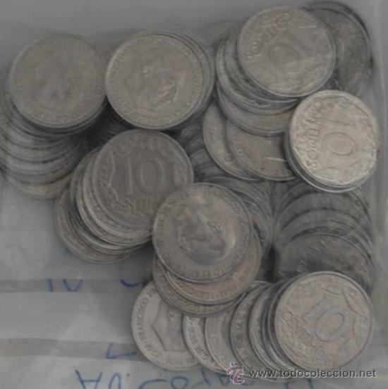 Monedas Franco: Lote de 15 monedas de 10 centimos 1959 - Foto 1