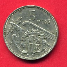 Monedas Franco: MONEDA 5 PESETAS SERIE BA 1957 EXPOSICION BARCELONA MUY RARA MBC+ ORIGINAL M857