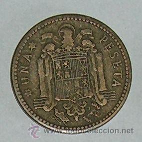 Monedas Franco: Peseta 1947 estrella 49 - Foto 2