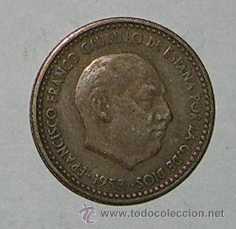 Monedas Franco: Peseta 1953 estrella 61 - Foto 1