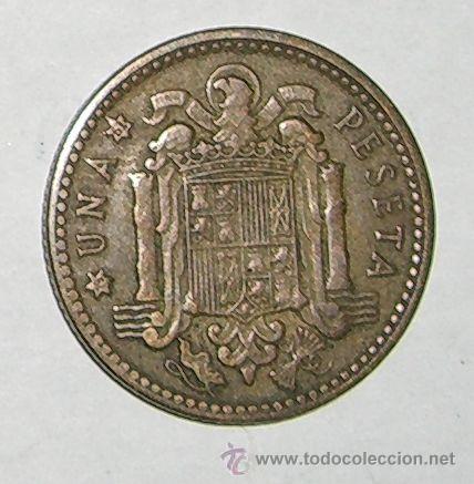 Monedas Franco: Peseta 1953 estrella 61 - Foto 2