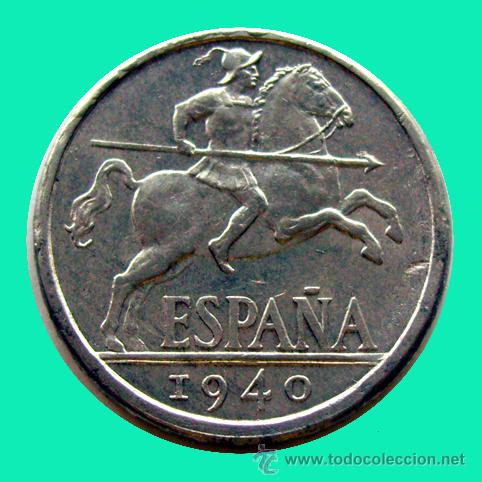 Monedas Franco: ESTADO ESPA&Ntilde;OL . 10 C&Eacute;NTIMOS 1940 .  EBC + - Foto 1