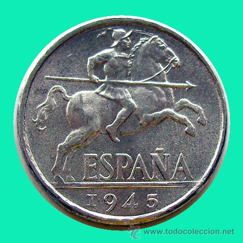 Monedas Franco: ESTADO ESPA&Ntilde;OL . 10 C&Eacute;NTIMOS 1945 . SIN CIRCULAR - Foto 1