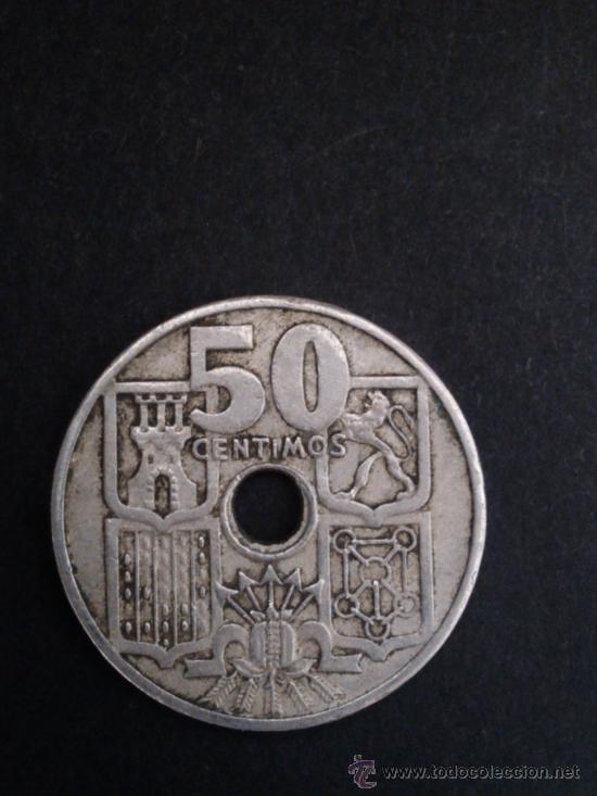 Monedas Franco: 50 centimos de 1949 - Foto 2