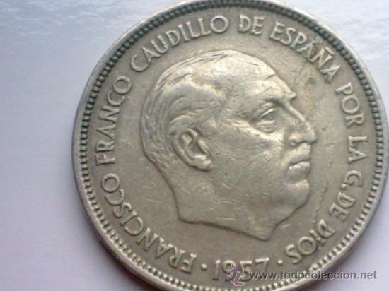 Monedas Franco: ESPA&Ntilde;A 50 PESETAS 1957 - Foto 1