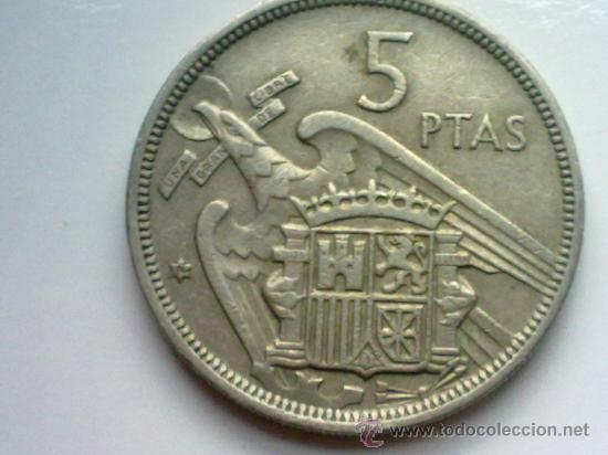 Monedas Franco: ESPA&Ntilde;A 5 PESETAS 1957 - Foto 1