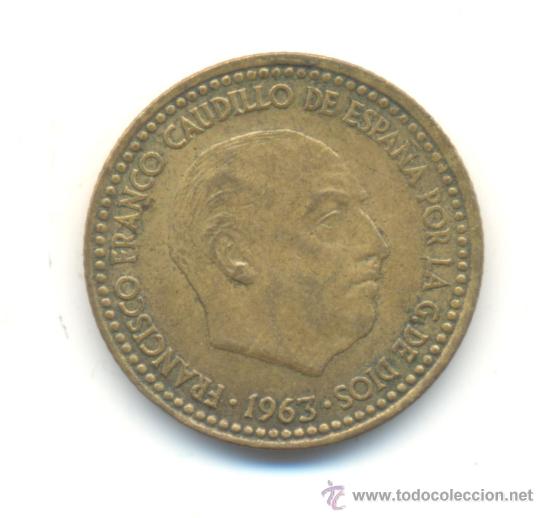 Monedas Franco: PESETA 1963 ESTRELLAS 1963 - Foto 1