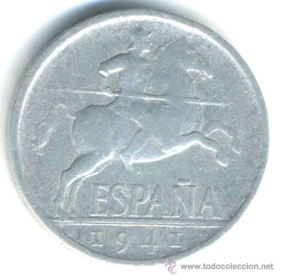 Monedas Franco: 5 c&eacute;ntimos 1941. Aluminio - Foto 1