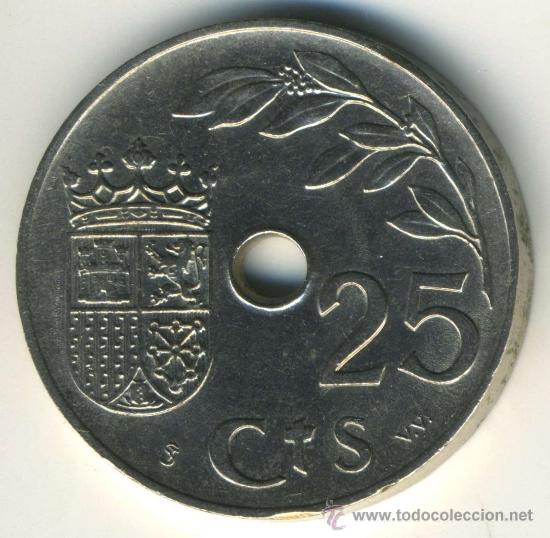 Monedas Franco: 25 c&eacute;ntimos 1937 - Foto 1
