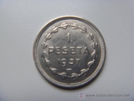 Monedas Franco: MONEDA 1 PESETA EUZKADI - Foto 2