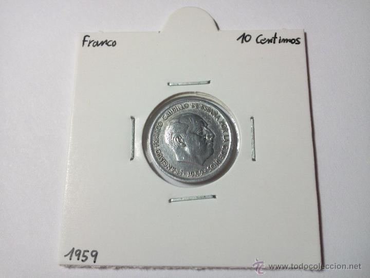 Monedas Franco: 10 C&Eacute;NTIMOS 1959 FRANCO - Foto 3